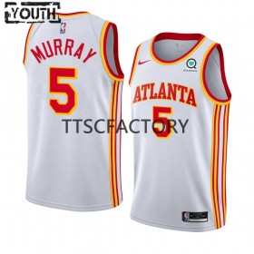 Maillot Basket Atlanta Hawks Dejounte Murray 5 Nike 2022-23 Association Edition Blanc Swingman - Enfant